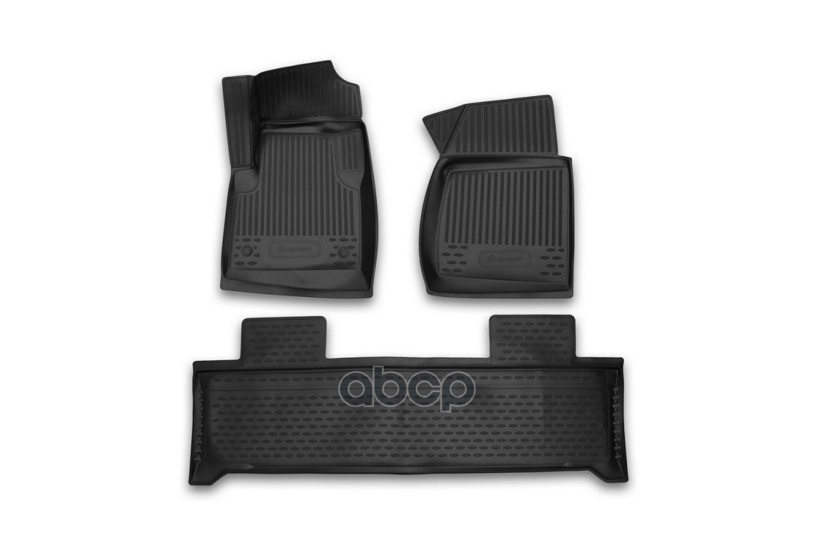 Коврики в салон УАЗ Patriot 3163, 2014-2016, 3 шт. (полиуретан) ELEMENT арт. 3163-5109015-00