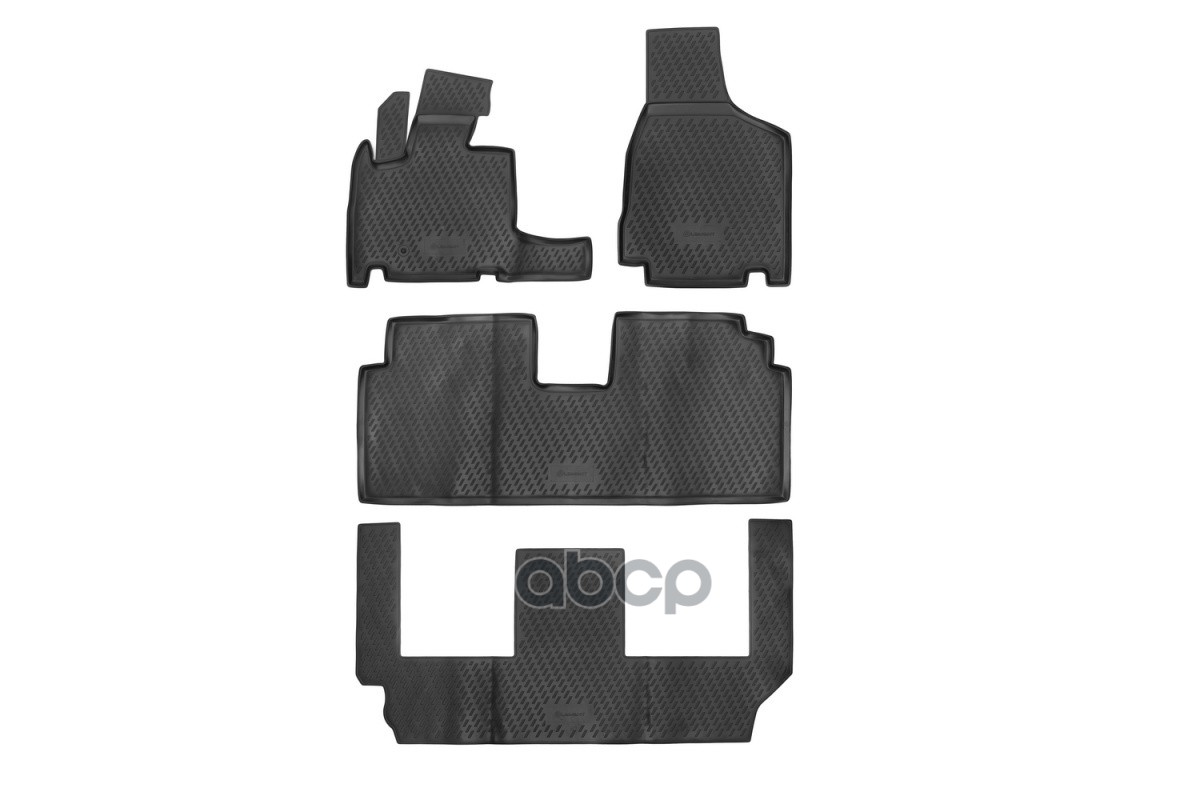 Коврики в салон CHRYSLER Grand Voyager RT, 2008- 4 шт. 3 ряда (полиуретан) / Крайслер Вояджер ELEMENT арт. CARCHR00001