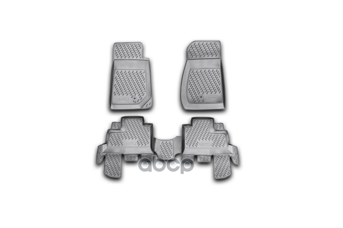 Коврики в салон JEEP Wrangler 4 doors, 2007- 4 шт. (полиуретан) / Джип Ранглер ELEMENT арт. CARJEP00007