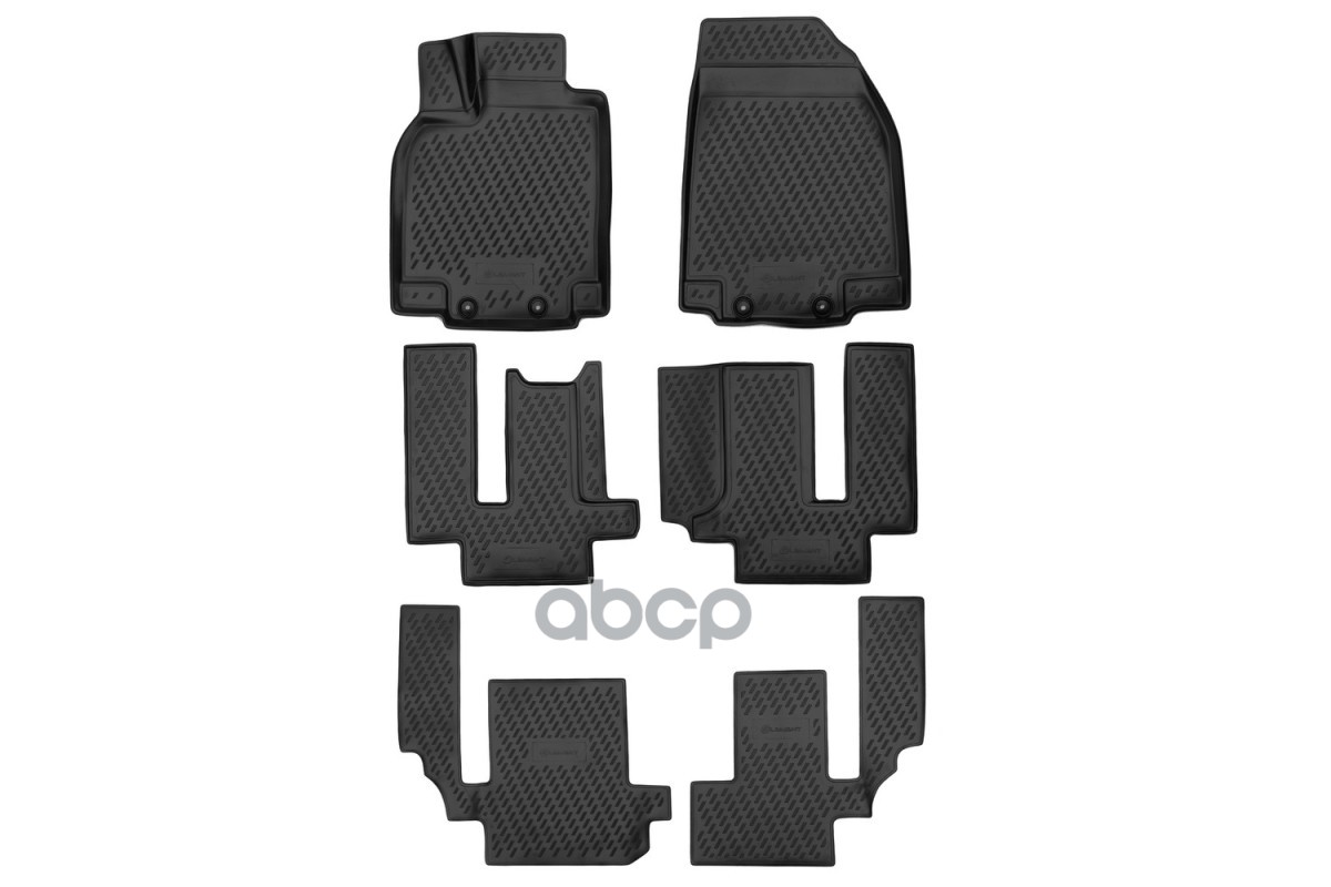 Коврики 3D в салон MAZDA CX-9, 2007-2012, 2012-2015 6 шт. (полиуретан) / Мазда СХ-9 ELEMENT арт. CARMZD00029