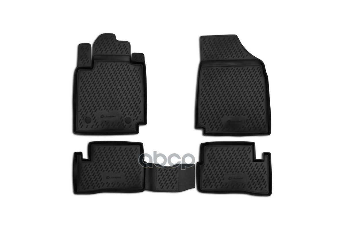 Коврики в салон NISSAN Micra 2005-, 4 шт. (полиуретан) / Ниссан Микра ELEMENT арт. CARNIS00003