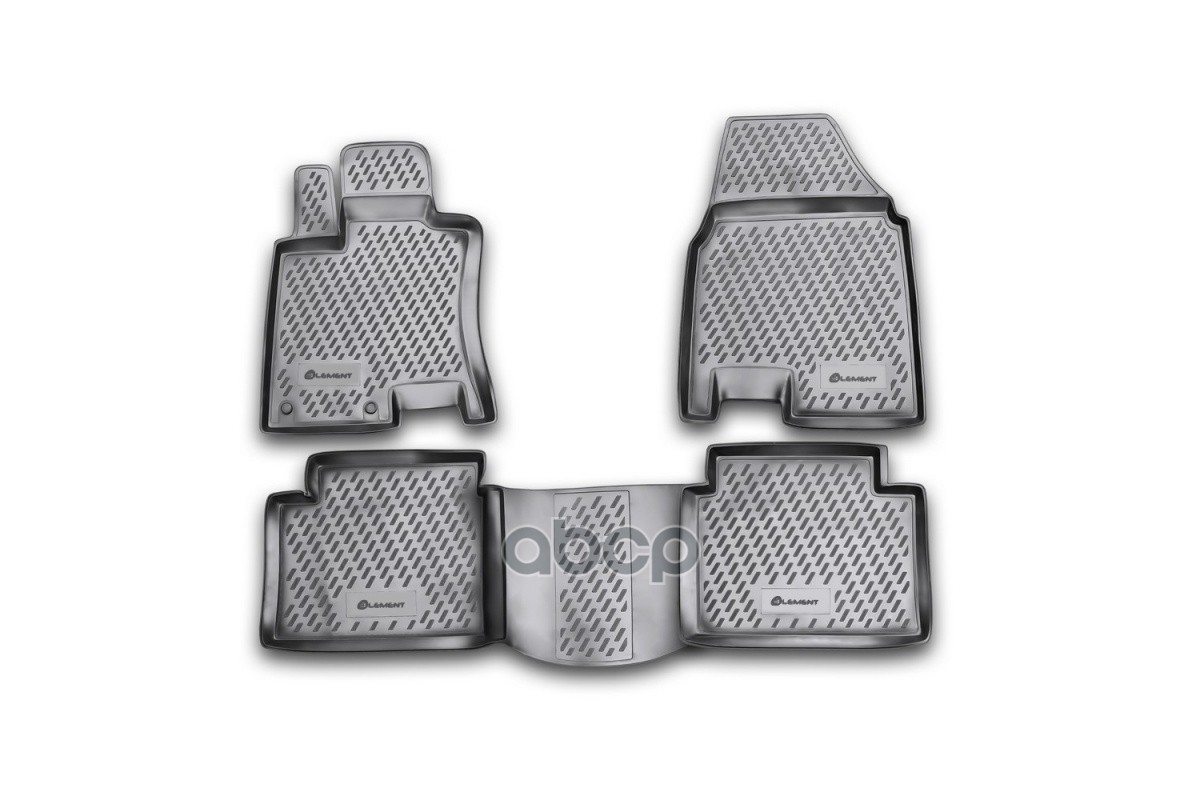 Коврики в салон NISSAN Qashqai+2 2008-2014, 4 шт. (полиуретан) / Ниссан Кашкай ELEMENT арт. CARNIS00023