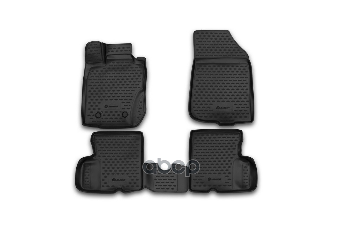 Коврики 3D в салон NISSAN Terrano, 2014-2016, 4WD, 4 шт. (полиуретан) / Ниссан Террано ELEMENT арт. CARNIS10057k