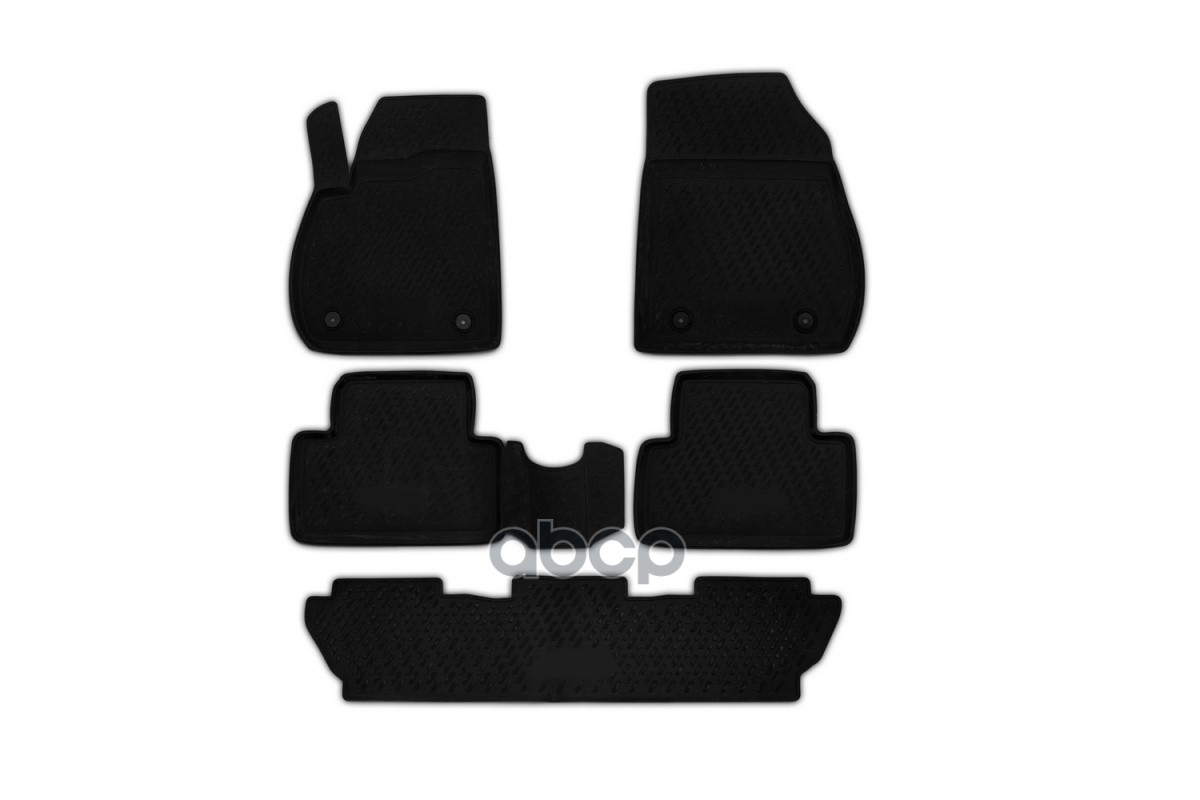Коврики в салон OPEL Zafira, 2012- 7 мест 5 шт. (полиуретан) / Опель Зафира ELEMENT арт. CAROPL00027