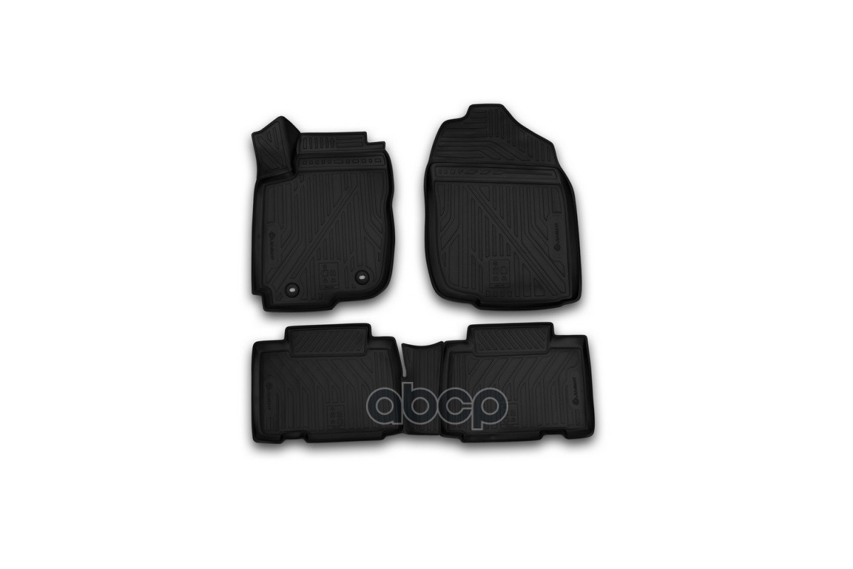 Коврики 3D в салон TOYOTA Rav 4, 2013-2015, 2015-, 4 шт. (полиуретан) / Тойота Рав 4 ELEMENT арт. CARTYT00007k