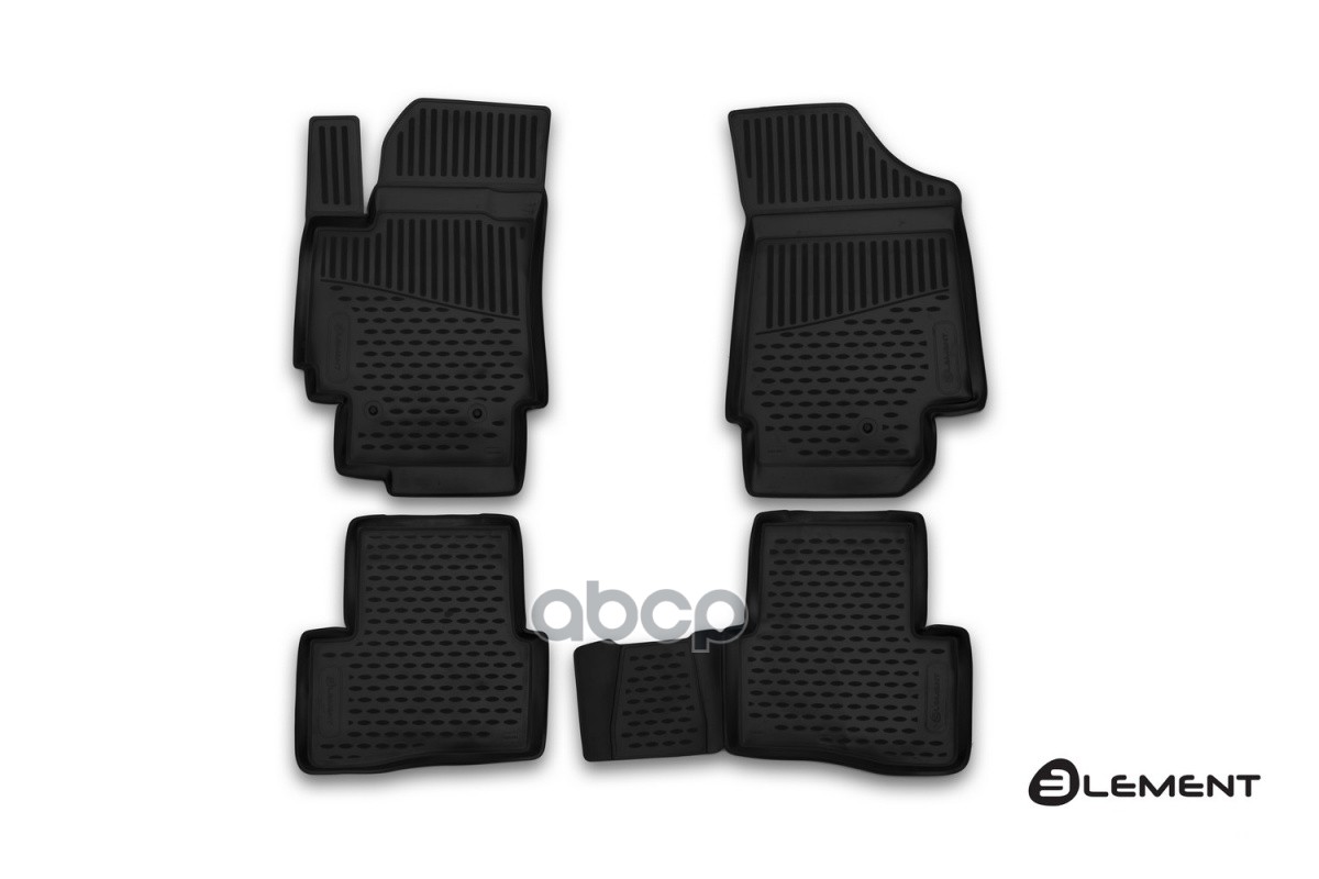 Коврики в салон для HYUNDAI Creta (I, Ip), 2016-2021, 4 шт. (полиуретан) / Хендай Крета ELEMENT арт. ELEMENT2062210k