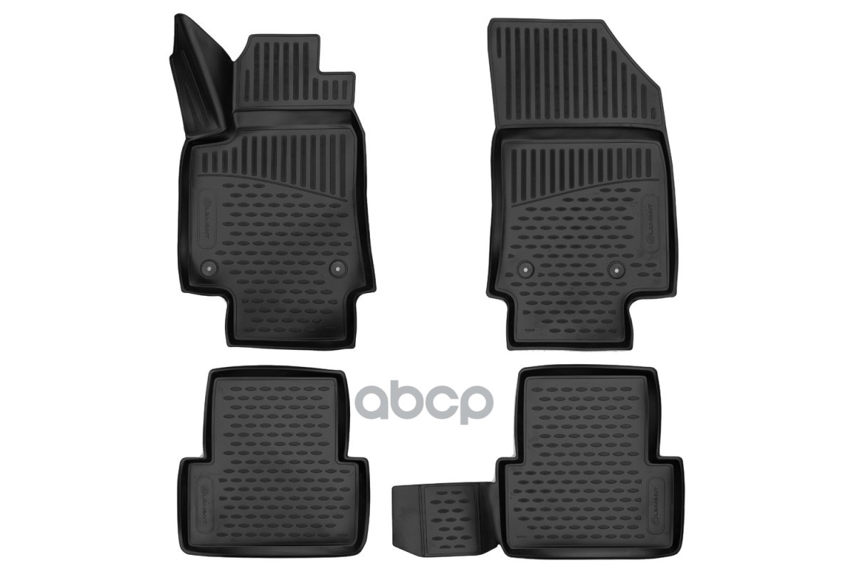 Коврики 3D в салон для CITROEN C3 Aircross 2017- , 4шт. (полиуретан) / Ситроен C3 Эир кросс ELEMENT арт. ELEMENT3D01826210k