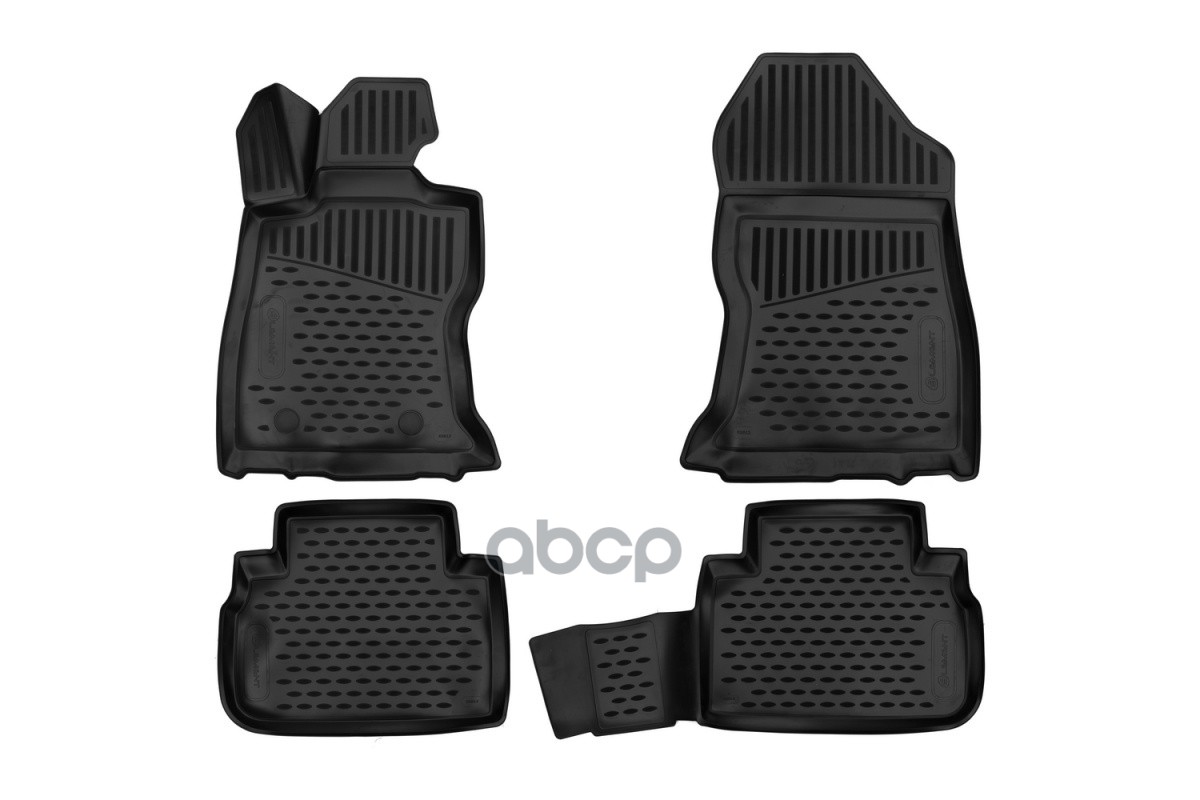 Коврики 3D в салон для SUBARU Forester, 2018- кросс, 4шт. (полиуретан) / Субару Форестер ELEMENT арт. ELEMENT3D02012210k