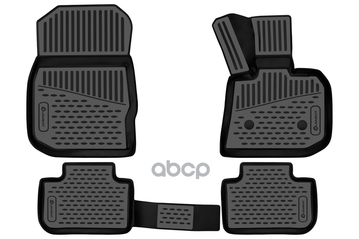 Коврики 3D в салон для BMW X3 (G01), 2017-2021, правый руль кроссовер, Австралия, 4шт. (полиуретан) / БМВ Х3 ELEMENT арт. ELE...