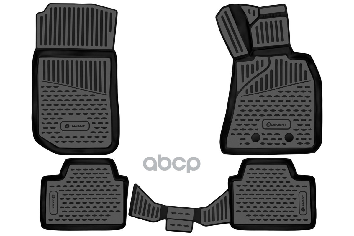 Коврики 3D в салон для BMW Series 3, 2018-н.в., правый руль седан, Австралия, 4шт. (полиуретан) / БМВ Тройка ELEMENT арт. ELE...