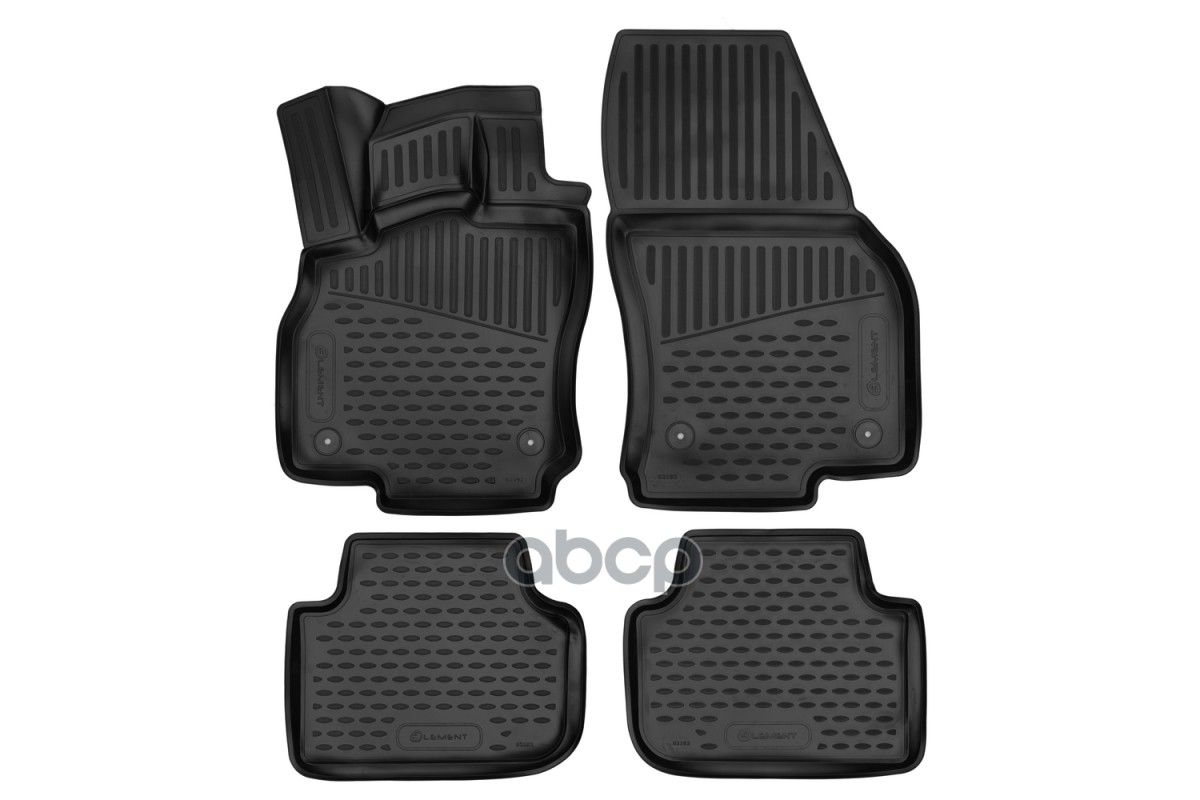 Коврики 3D в салон для AUDI Q3, 2018- кроссовер, 4шт. (полиуретан) / Ауди Ку3 ELEMENT арт. ELEMENT3D02192210k