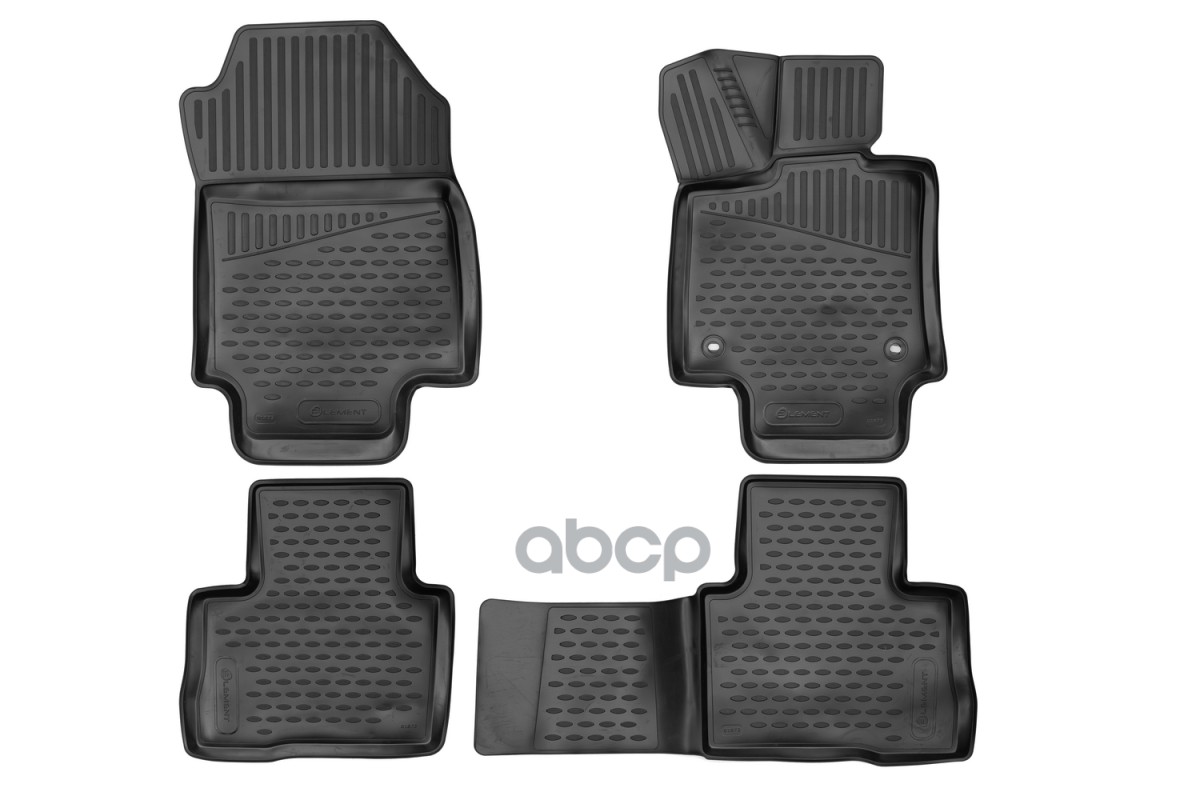 Коврики 3D в салон для TOYOTA RAV4 (V) , 2019- кроссовер, 4шт. (полиуретан) / Тойота Рав 4 ELEMENT арт. ELEMENT3D02259210k