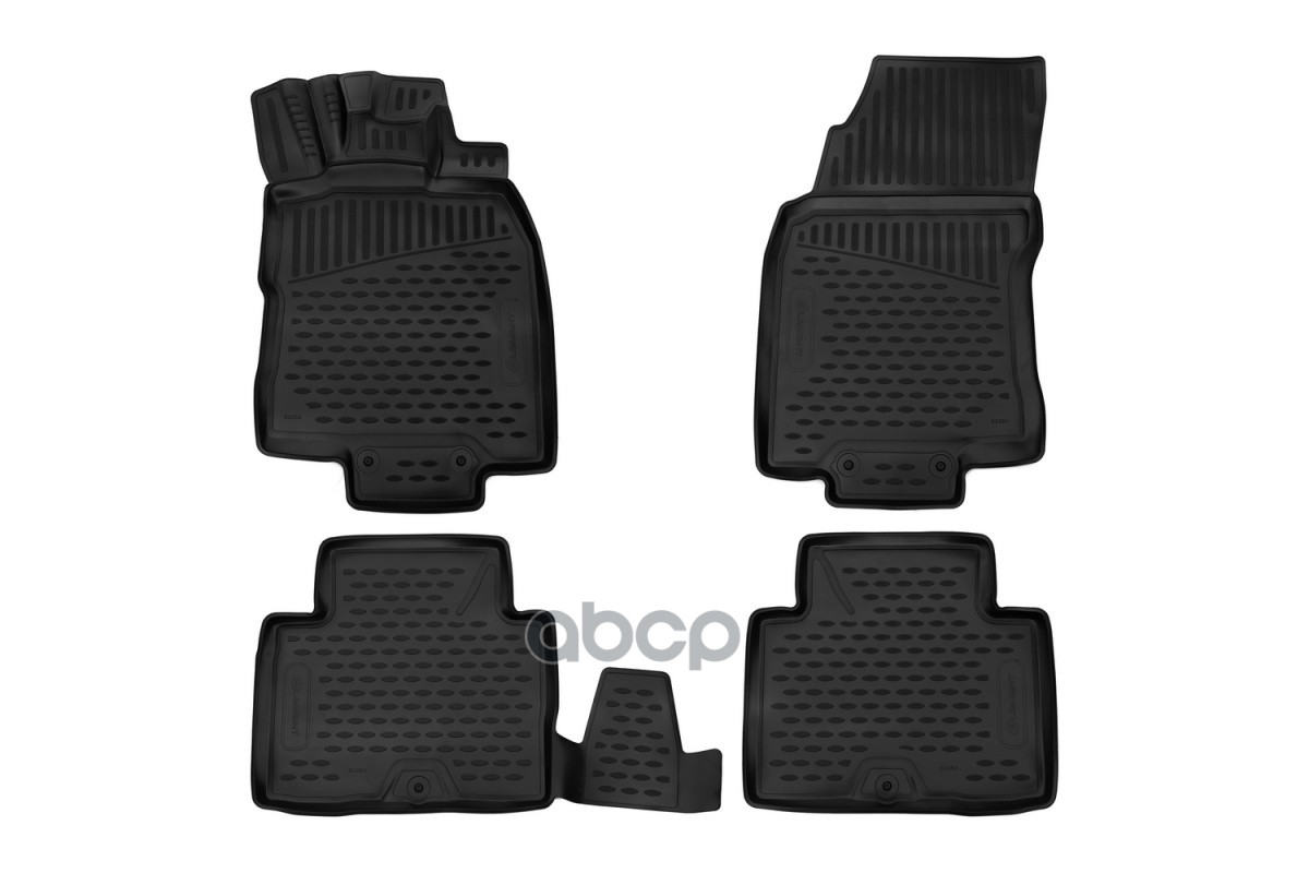 Коврики 3D в салон для NISSAN X-Trail, 2015-н.в.правый руль внедорожник, 4шт. (полиуретан) / Ниссан Х Трейл ELEMENT арт. ELEM...