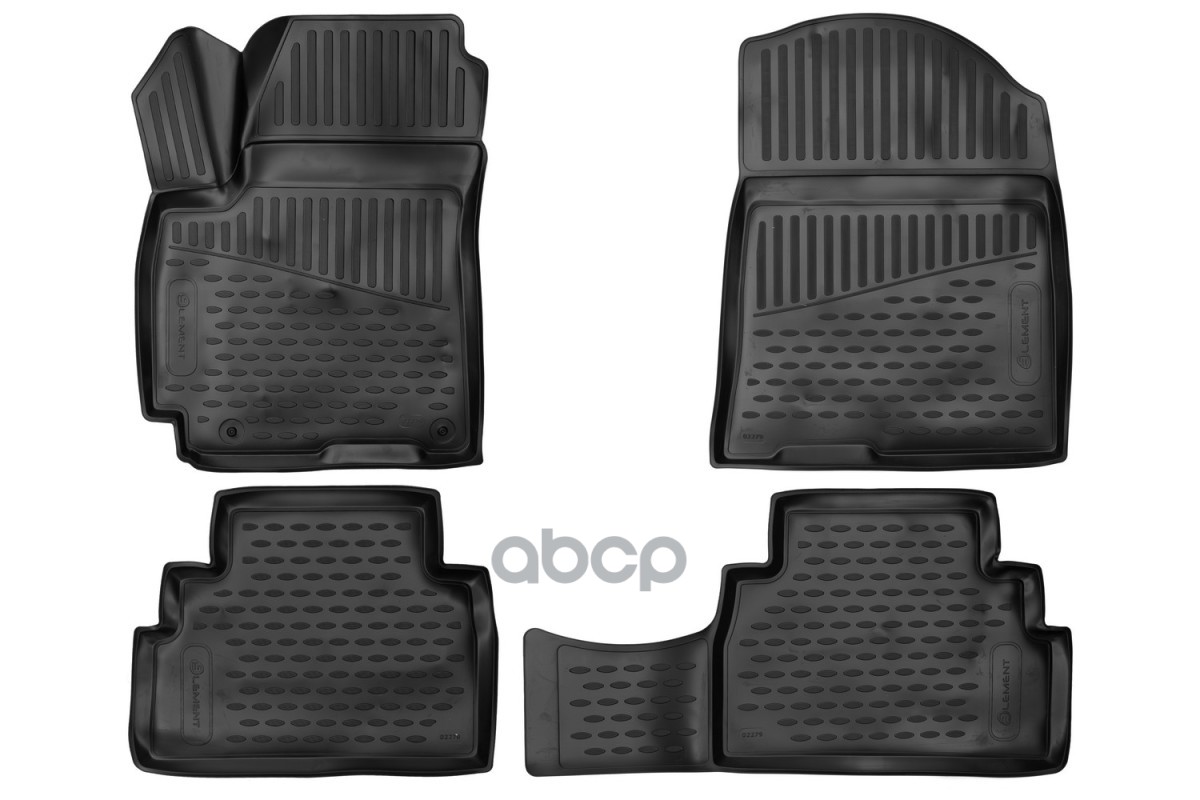 Коврики 3D в салон для KIA Soul (III) 2019-, хб, 4шт. (полиуретан) / Киа Сол ELEMENT арт. ELEMENT3D02279210