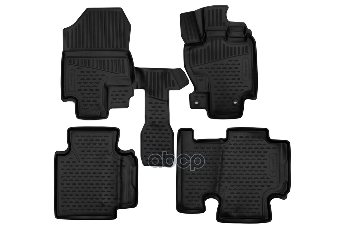 Коврики 3D в салон для HONDA Freed (I) 2008-2016, правый руль не для капитанских сидений, Компактвэн, 4шт., (полиуретан) / Хо...