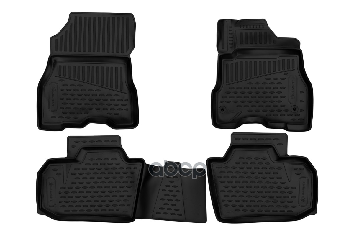 Коврики 3D в салон для NISSAN Leaf 2009 -н.в.2017 правый руль, Хб., 4шт. (полиуретан) / Ниссан Лиф ELEMENT арт. ELEMENT3D0239...