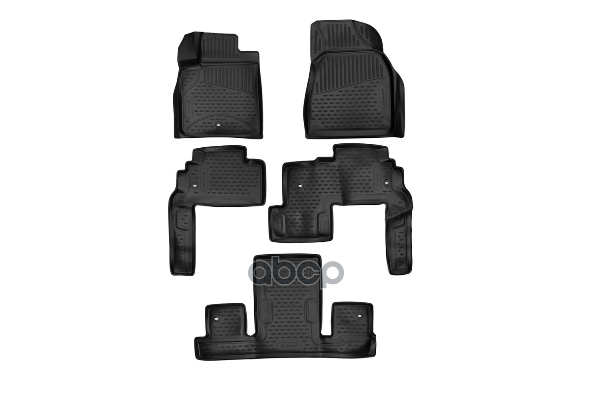 Коврики 3D в салон подходят для подходит для CHEVROLET Traverse / BUICK Enclave, 2007-2017, 2-й ряд капитан, кросс., 5 шт. (п...