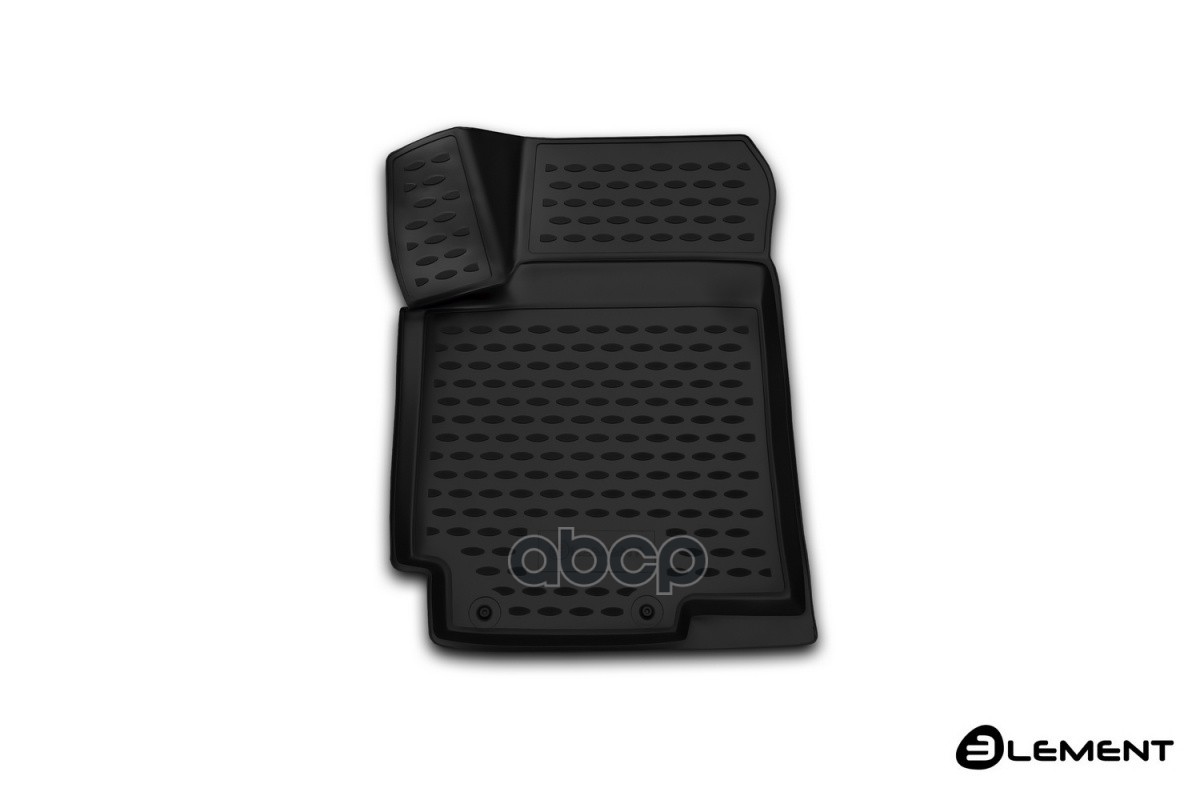 Коврик 3D в салон для HYUNDAI Solaris (I, Iр), 2010-2017, передний левый, 1 шт. (полиуретан) / Хендай Солярис ELEMENT арт. EL...