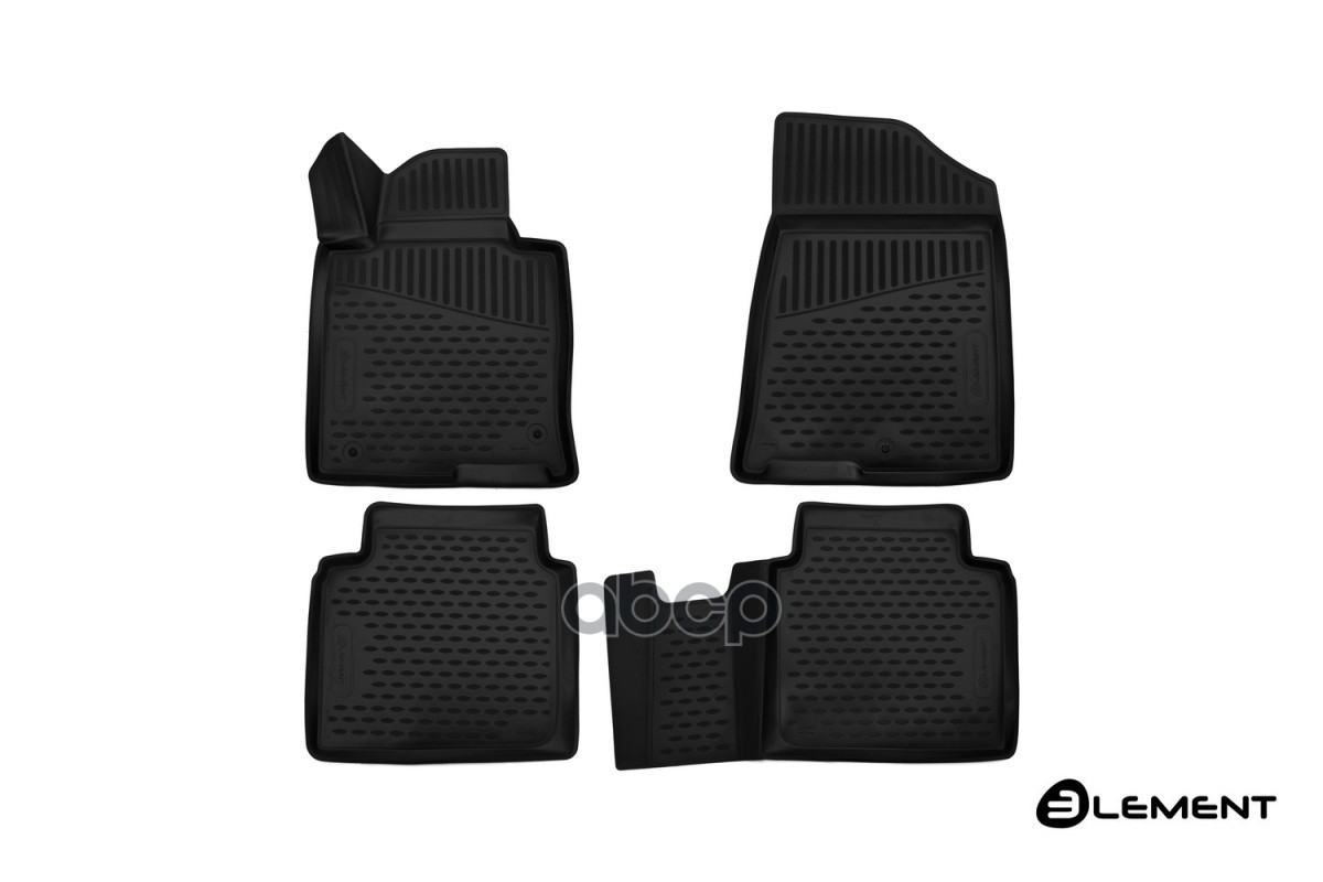 Коврики 3D в салон HYUNDAI Sonata 2017, 09/2017-, сед., 4 шт. (полиуретан) / Хендай Соната ELEMENT арт. ELEMENT3D2066210