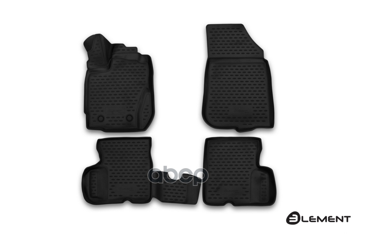 Коврики 3D в салон NISSAN Terrano, 2016-, 4 шт. (полиуретан) / Ниссан Террано ELEMENT арт. ELEMENT3D3659210k