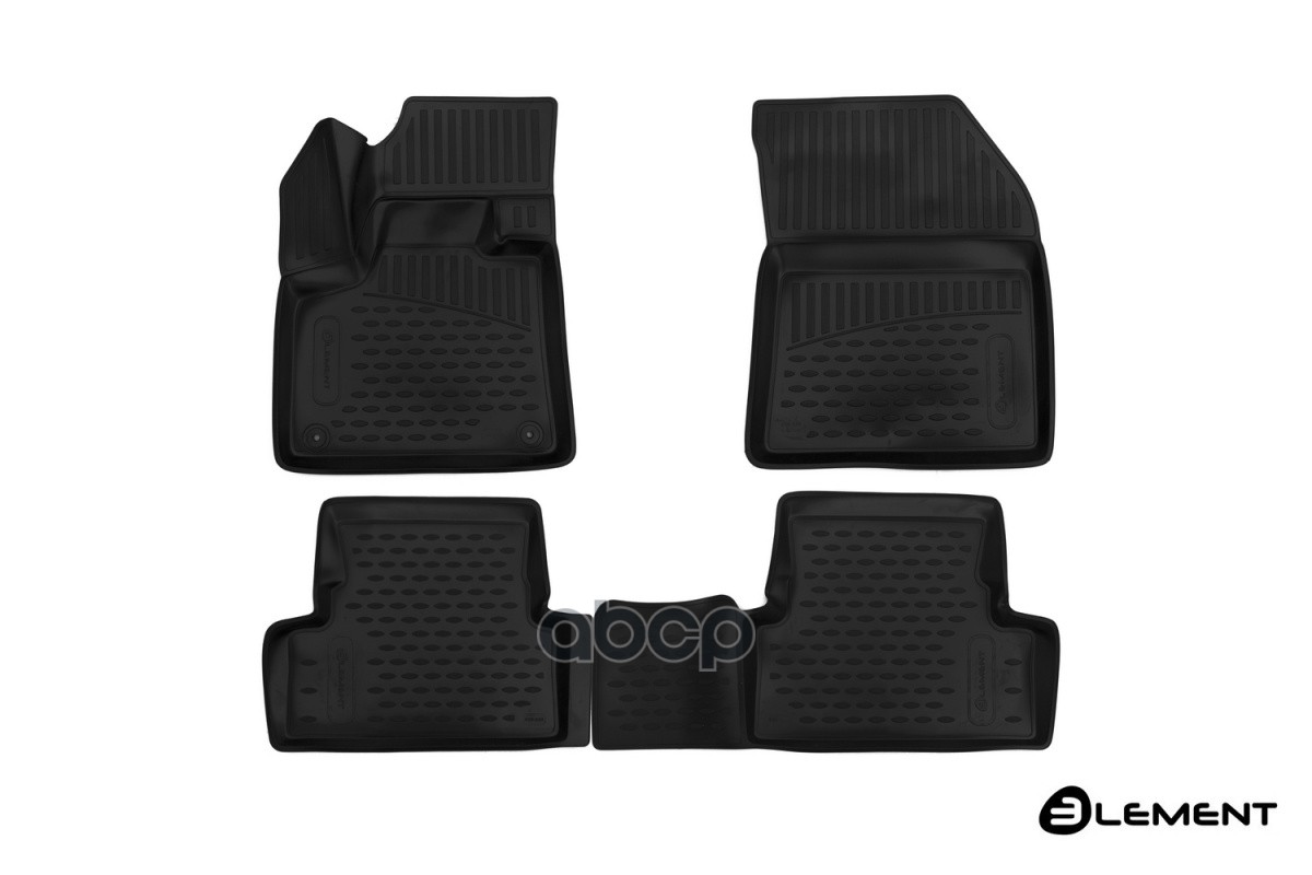 Коврики 3D в салон PEUGEOT 3008 2016-2023, SUV, 4 шт. (полиуретан) / Пежо ELEMENT арт. ELEMENT3D3835210k