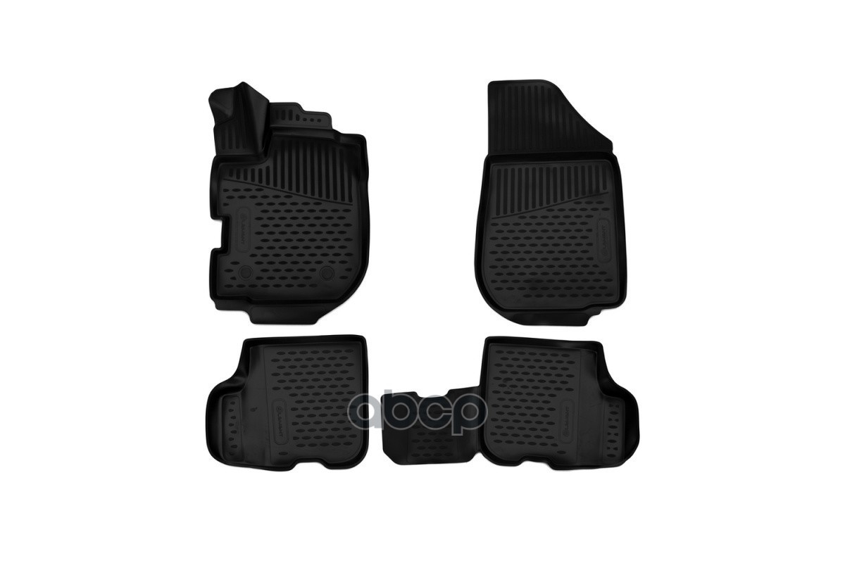 Коврики 3D в салон для RENAULT Sandero Stepway, 2018-, хб., 4 шт. (полиуретан) / Рено Сандеро ELEMENT арт. ELEMENT3D4155210k