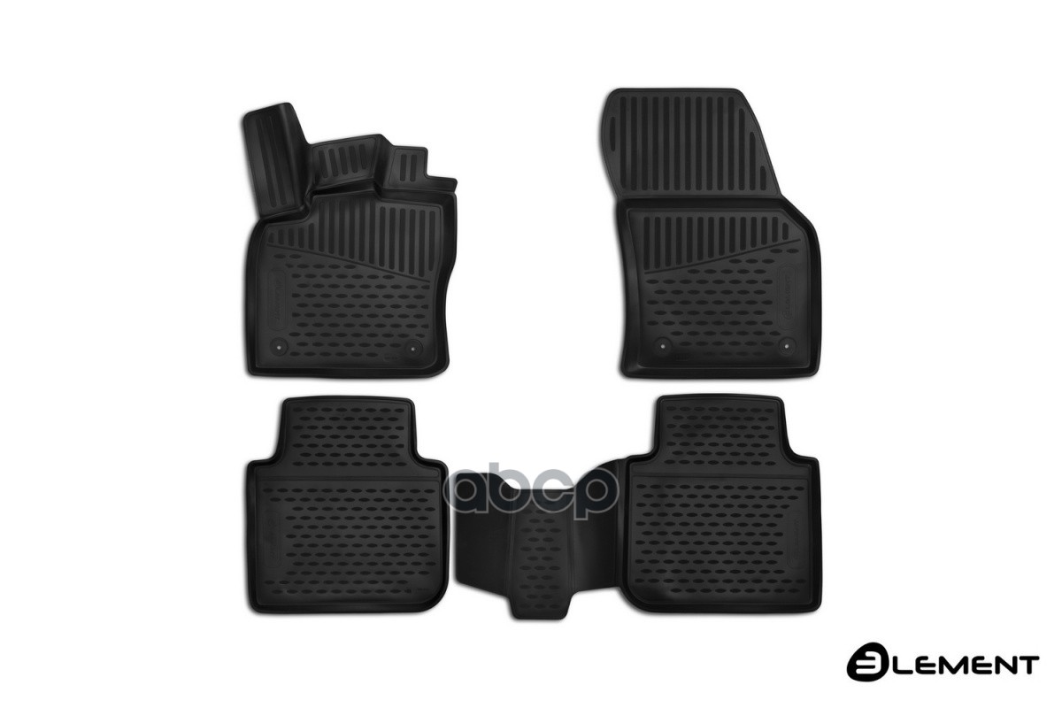 Коврики 3D в салон SKODA Kodiaq, 2016-2023, (I, Ir) 4 шт. (полиуретан) / Шкода Кодиак ELEMENT арт. ELEMENT3D4519210k