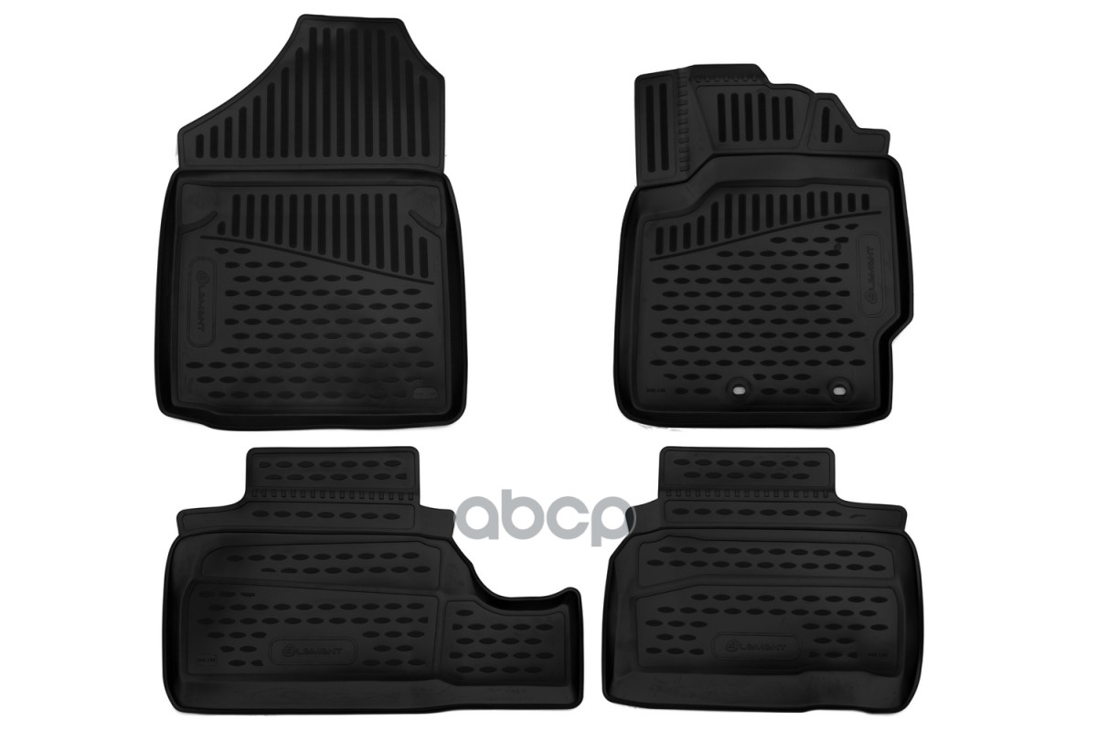 Коврики 3D в салон TOYOTA Vitz (130), 2010-2016, сед., правый руль, 4 шт. (полиуретан) / Тойота Витц ELEMENT арт. ELEMENT3D48...