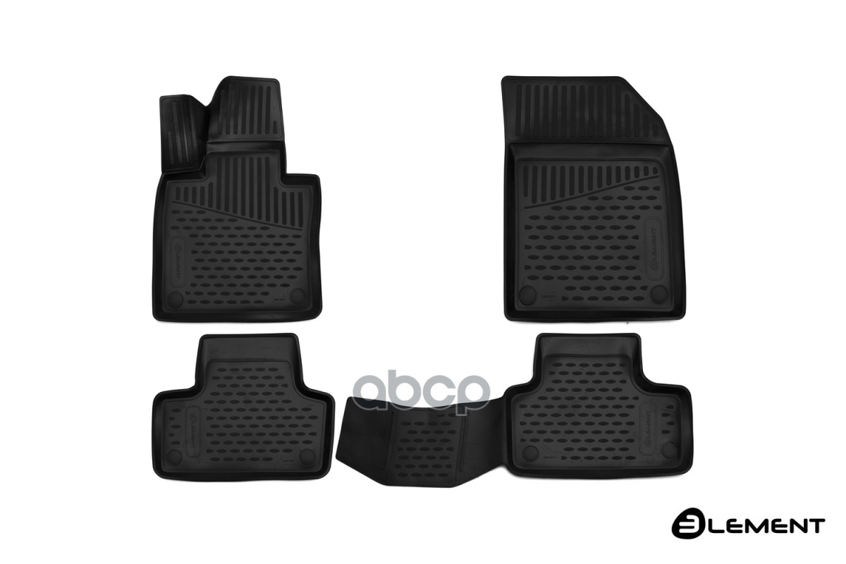 Коврики 3D в салон VOLVO XC60, 2017-, SUV, 4 шт. (полиуретан) / Вольво ХС60 ELEMENT арт. ELEMENT3D5017210k