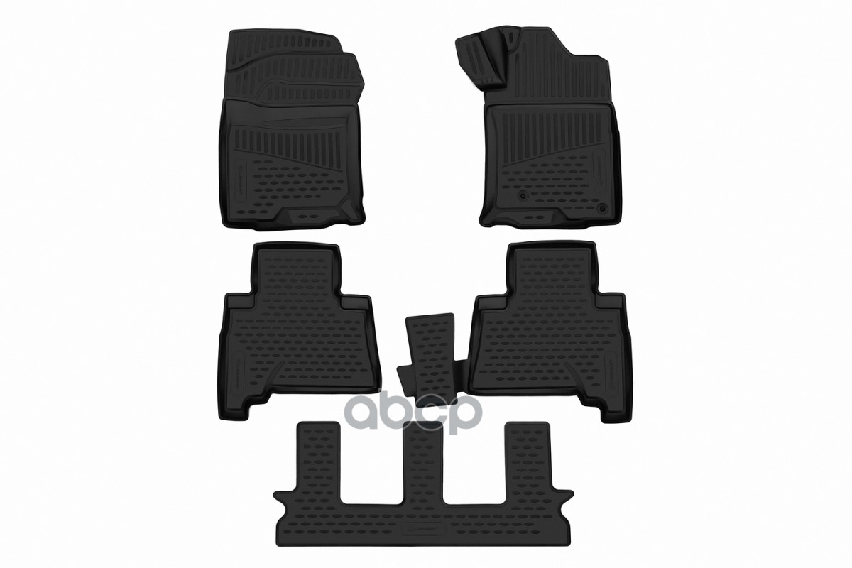 Коврики 3D в салон для TOYOTA Land Cruiser Prado 2009-н.в.правый руль, внед,. 5шт. (полиуретан) / Тойота Ленд крузер прадо EL...