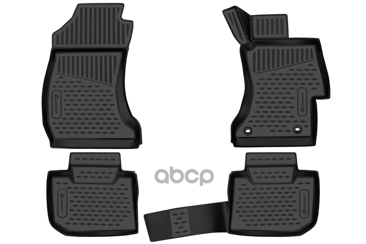 Коврики 3D в салон для SUBARU Levorg (I) 2014-н.в.правый руль, универсал, 4шт. (полиуретан) / Субару Леворг ELEMENT арт. ELEM...