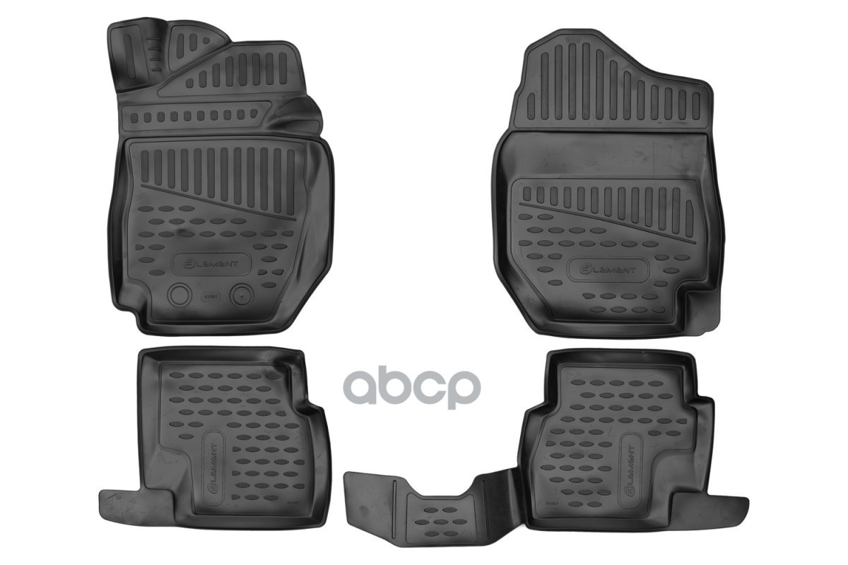 Коврики 3D в салон для, для SUZUKI Jimny (IV), 2018-, 3 дв, МКПП, Европа, 4шт. (полиуретан) / Сузуки Джимни ELEMENT арт. ELEM...