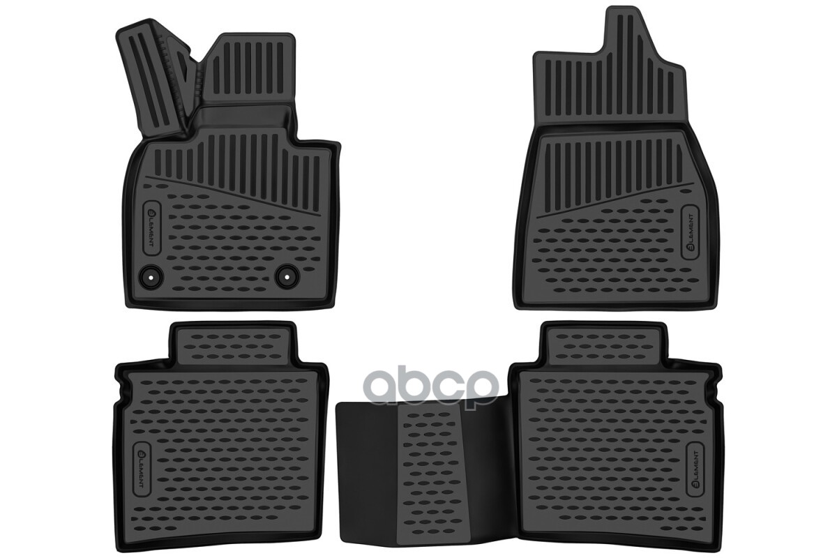Коврики 3D в салон для HONGQI HS5 2019 - 4шт. (полиуретан) / Хонги ХС5 ELEMENT арт. ELEMENT3DA67523210k