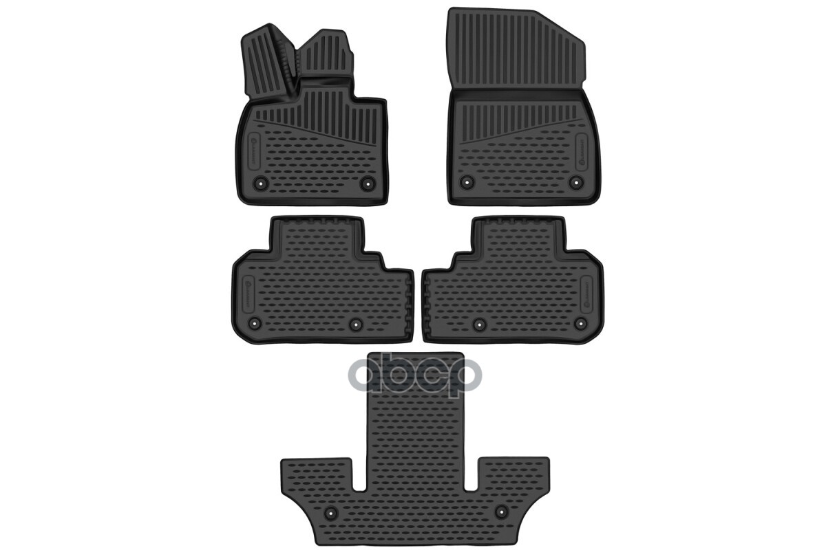 Коврики 3D в салон для LiXiang L8 2022 - 5шт. (полиуретан) / Ликсианг Л8 ELEMENT арт. ELEMENT3DA67710210k