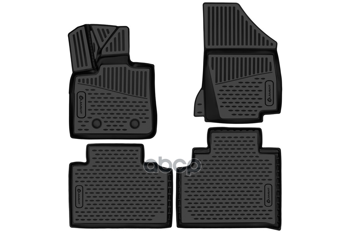 Коврики 3D в салон для FAW Bestune NAT 2021-, минивен, электро, 4шт. (полиуретан) / ФАВ Бестюн НАТ ELEMENT арт. ELEMENT3DA683...