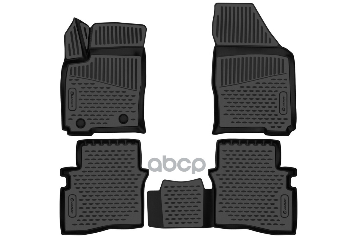 Коврики 3D в салон для OMODA S5 (I) 2022 - 4шт. (полиуретан) / Омода С5 ELEMENT арт. ELEMENT3DA69151210k