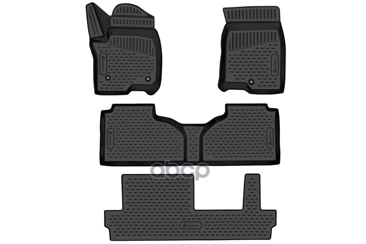 Коврики 3D в салон для CHEVROLET Tahoe (V), 2020-, внед., цельное сид. 2 ряда, 4 шт / Шевроле Тахо ELEMENT арт. ELEMENT3DAN00...
