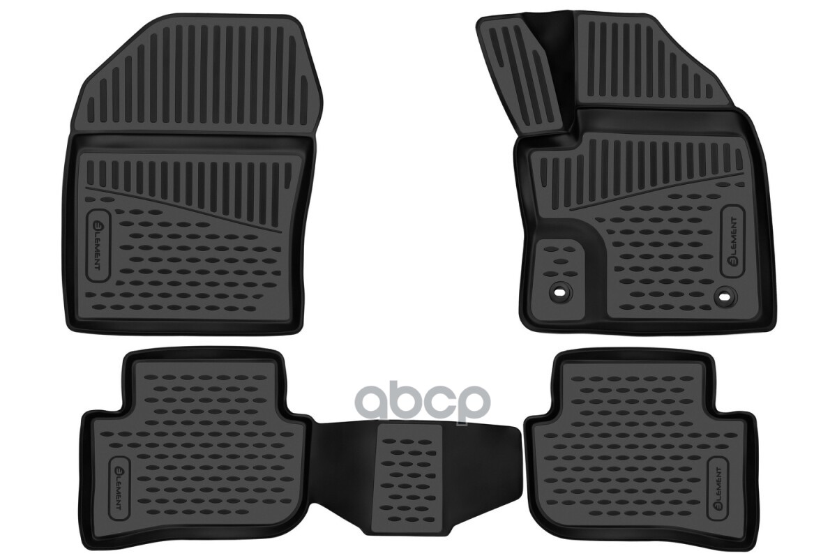 Коврики 3D в салон для TOYOTA C-HR (I, Ir) 2016-н.в., 4WD, правый руль 4 шт. (полиуретан) / Тойота Схр ELEMENT арт. ELEMENT3D...