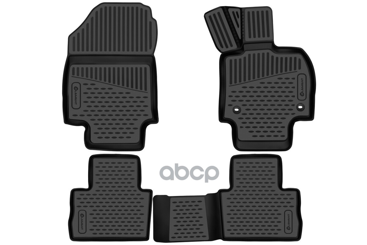 Коврики 3D в салон для TOYOTA Harrier (IV), 2020-н.в., правый руль, внедорожник, 4шт. (полиуретан) / Тойота Харриер ELEMENT а...