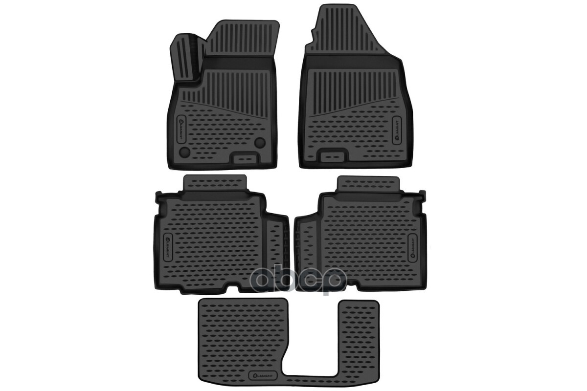 Коврики 3D в салон для JETOUR X90 Plus 2023- (7 мест) 5шт. (полиуретан) / Джитур X90 Плюс ELEMENT арт. ELEMENT3DAN0579210k