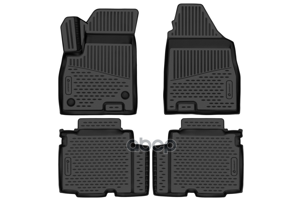 Коврики 3D в салон для JETOUR X90 Plus 2023-, Внедорожник 5 дв. 5мест, 4шт. (полиуретан) / Джитур X90 Плюс ELEMENT арт. ELEME...