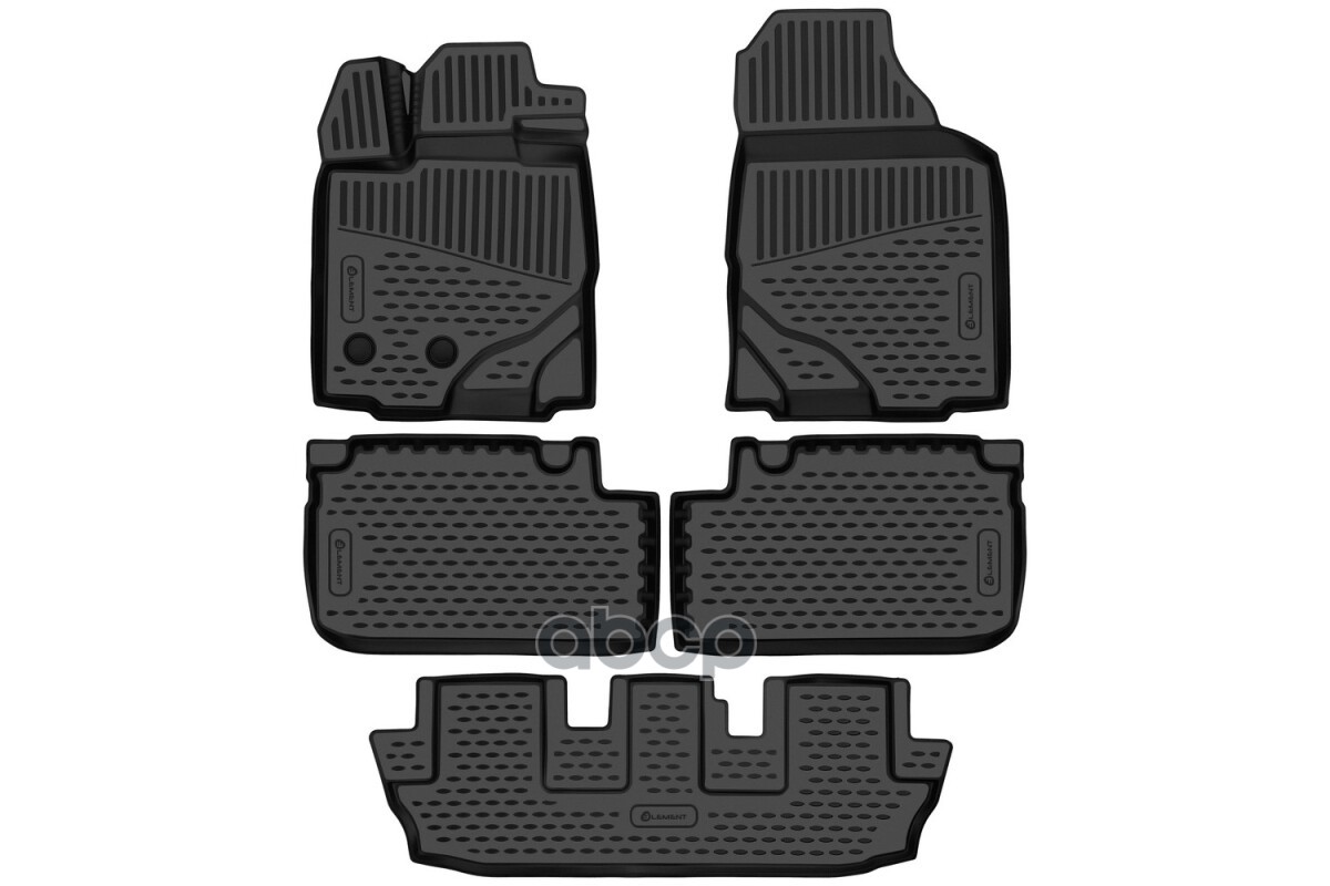 Коврики 3D в салон для CHANGAN CS95 2019- 5шт. (полиуретан) / Чанган Сиэс 95 ELEMENT арт. ELEMENT3DAN0618210k