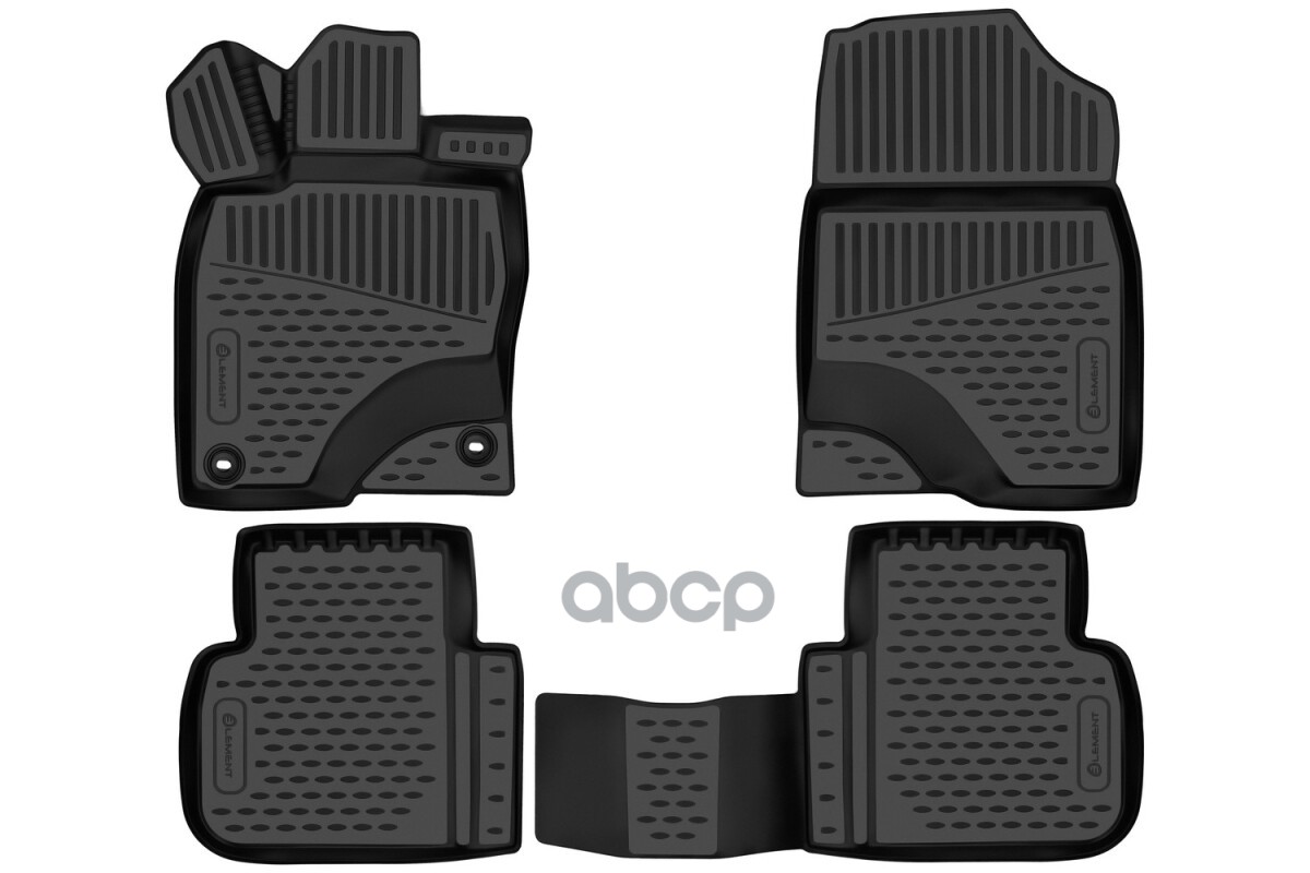 Коврики 3D в салон для HONDA Civic 2023 - седан 4шт. (полиуретан) / Хонда Цивик ELEMENT арт. ELEMENT3DAN0626210k