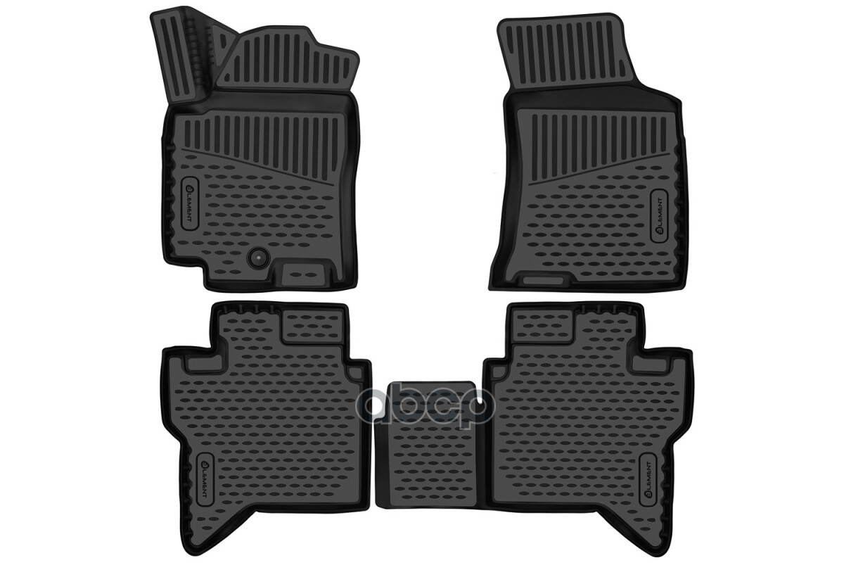 Коврики 3D в салон для JAC T9 2024 -, Пикап, 4 шт. (полиуретан) / Джак Т9 ELEMENT арт. ELEMENT3DAN0813210k