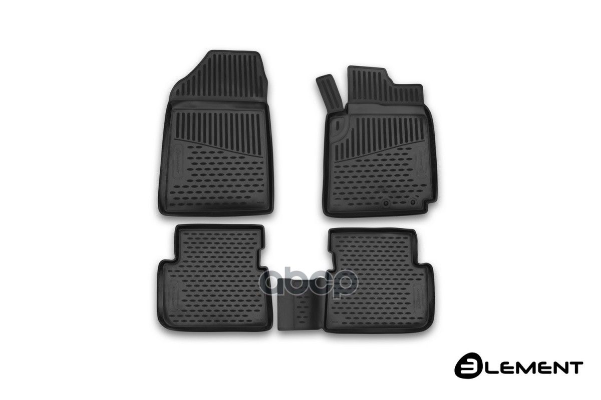 Коврики в салон для TOYOTA Fielder (E140), 2006-2012, правый руль без воздуховода, ун., 4 шт. (полиуретан) / Тойота Королла ф...