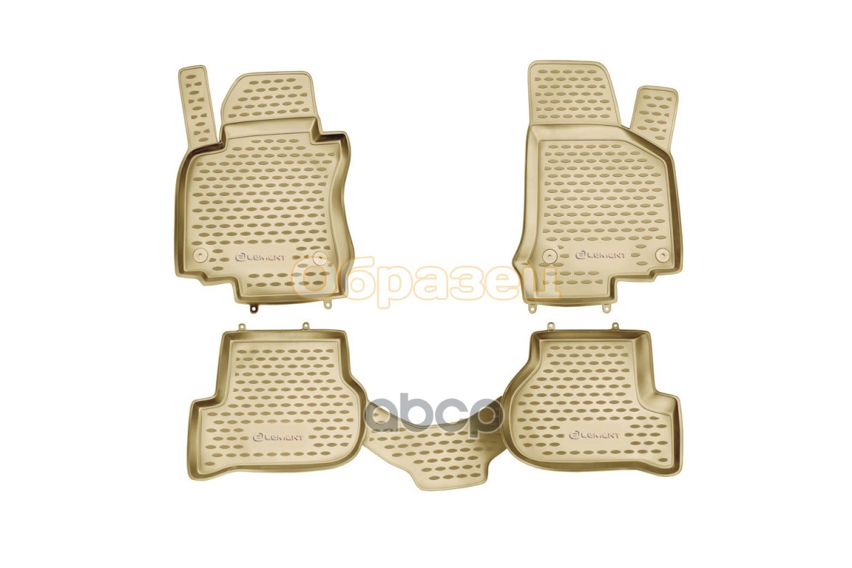 Коврики в салон универсальные Lider, 4 шт. (полиуретан, бежевые) ELEMENT арт. NLC.00.00.212