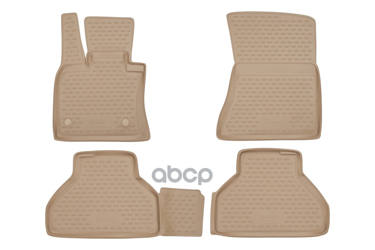 Коврики в салон для BMW X5 E70, 2007-2013, 4 шт. (полиуретан, бежевые) / БМВ Х5 ELEMENT арт. NLC.05.17.212