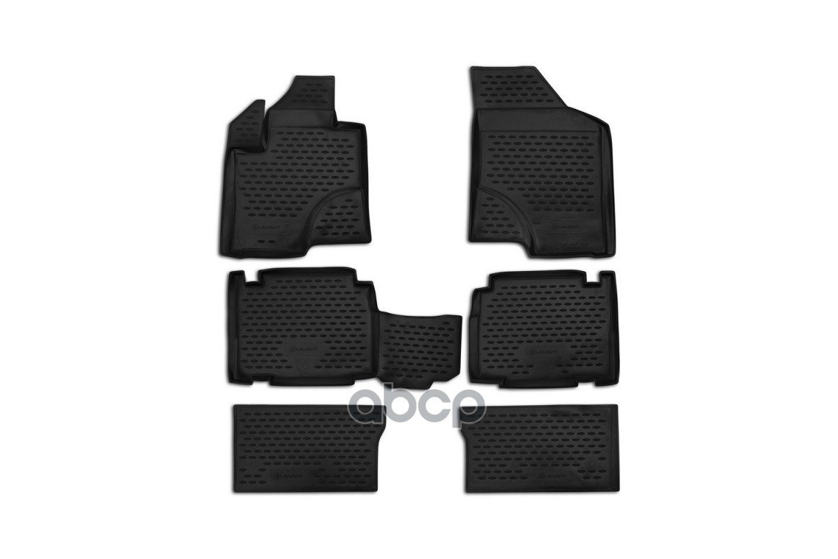 Коврики В Салон Hyundai Ix 55 2007-, 6 Шт. (Полиуретан, Серые) / Хендай Их55 ELEMENT арт. NLC.20.30.211k