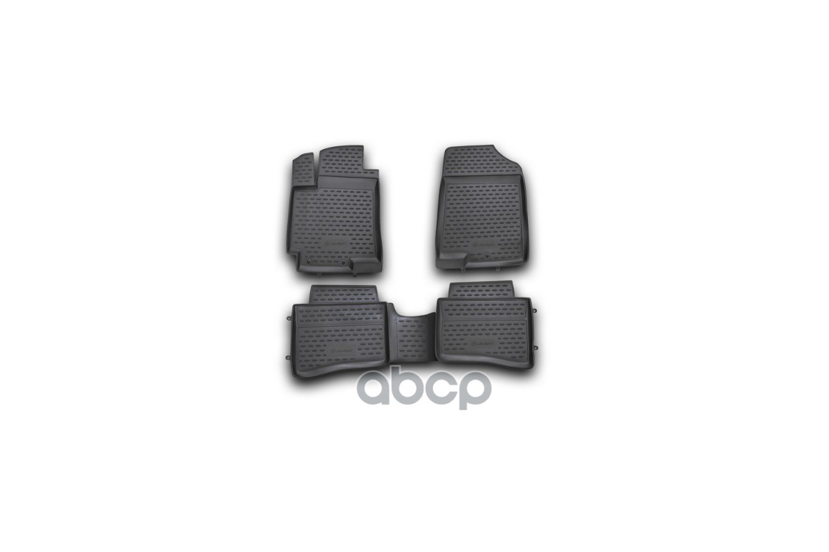 Коврики в салон для HYUNDAI Solaris (I, Iр), 2010-2017, 4 шт. (полиуретан) / Хендай Солярис ELEMENT арт. NLC.20.41.210h