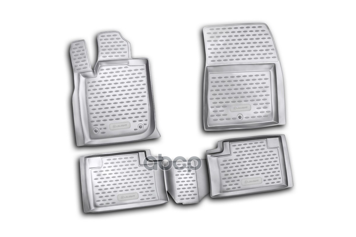 Коврики в салон для JEEP Grand Cherokee IV (WK2) 2010-2013, 4 шт. (полиуретан) / Джип Гранд Чероки ELEMENT арт. NLC.24.03.210